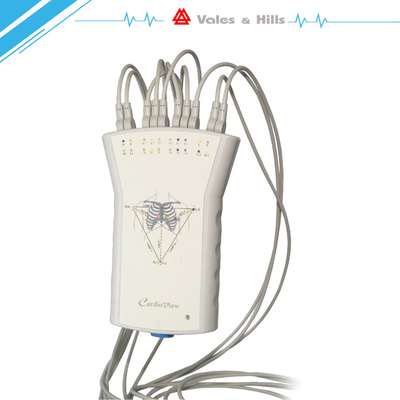 Gray Resting Portable 12 Lead Ecg Machine For Medical , Usb Connection