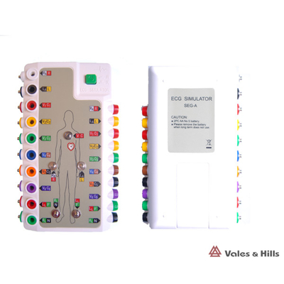 Ipad Wireless Ecg Machine , White Portable 12 Lead Ecg Simulator For Ios