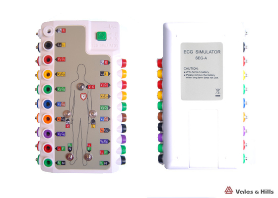 Đầu dò màu trắng nhựa ABS ECG Simulator cho kết nối Bluetooth không dây