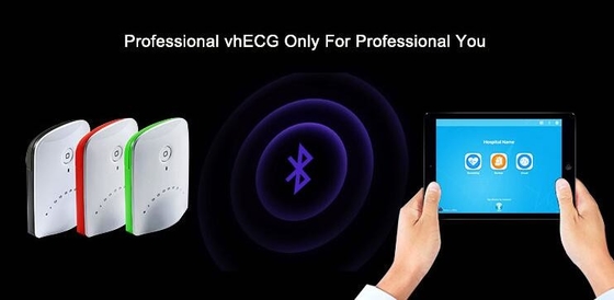 Máy điện tâm đồ không dây Bluetooth Máy ghi nhựa đầy màu sắc cho iOS