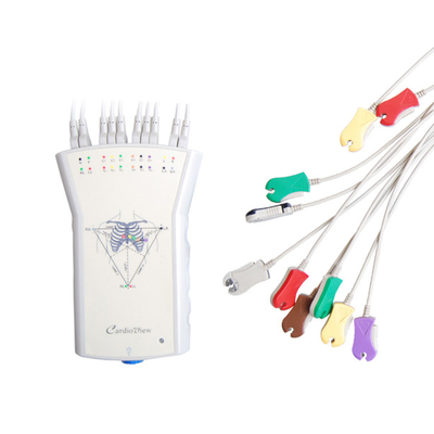 Máy ghi dữ liệu tim bằng nhựa di động màu xám Kiểm tra độ căng ECG