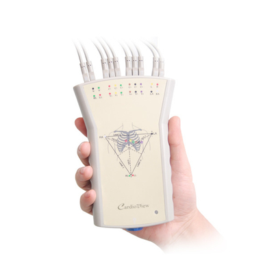 Máy ghi âm di động bằng nhựa màu xám với máy điện tâm đồ cầm tay VLP Simultenaous 12 chì
